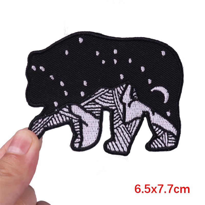 Abenteuer / Van Gogh Aufnäher Bergabenteuer Camping Gestickte Aufnäher Aufbügel-Aufnäher Für Kleidung Kamera Aufnäher Aufnähen Abzeichen DIY