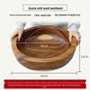 Grande Ciotola in Legno di Acero e Noce per Riso, Insalata, Zuppa e Pasta
