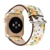 Vhodné pro Apple Watch Strap AppleWatch7 Silk Screen Crushed Flower Strap