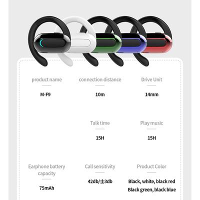 Highly Fidelity Bluetooth-compatible 5.3 Earbuds with Earhook ,10M Distance Wireless Earbuds Waterproof Sport Headphones