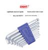 Bailei Hex Key Set: Extra Long Metric Short Arm Bent Head Screwdriver - 6 Pc