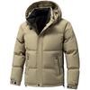Trendy Hooded Winter Jacket for Young Men - Cold-Resistant, Warm, Casual, Versatile, and Thickened Cotton Coat