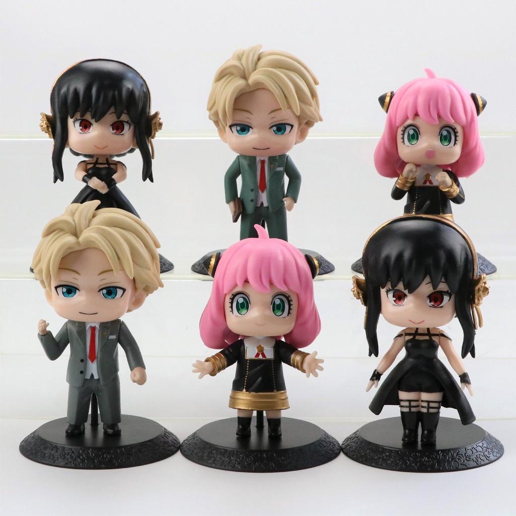Spy X Family 6pcs/set Figures Lifelike Eyes And Convenient Palm Size