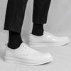 Outono 2025 novos sapatos de couro envernizado pontiagudos brilhantes com cadarço tamanho grande sapatos casuais de negócios para vestir sapatos masculinos