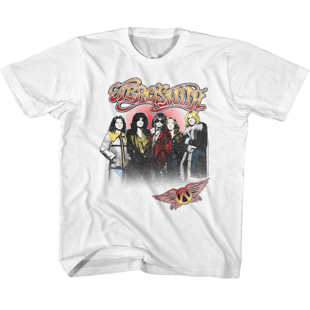 Aerosmith Nice Jackets White Youth T-Shirt