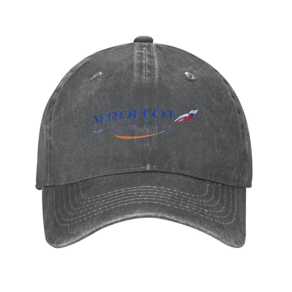 Aeroflot Aviation Russe Pilote Aerospace Aviatore Cappellino in denim Cappellini da baseball casual Cappello regolabile Cappelli