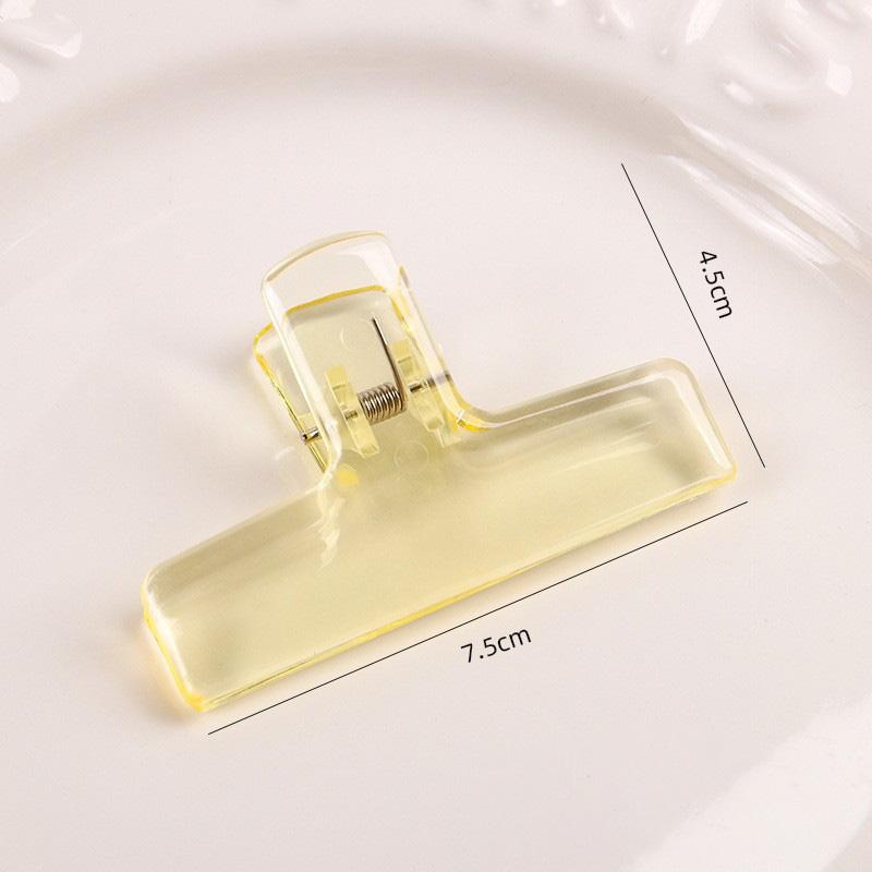 1Pcs Transparent Clip Acrylic Hand Account Large Clip Long Tail Folder for Student Office Test Paper Folder Holder