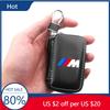 Neue Hots E60 Auto Schlüsselanhänger Hüllen Männer Schlüsselhalter Echtes Leder Auto Schlüssel Geldbörsen Tasche Für M Performance M1 M2 M3 M5 M6 F20 F1