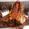 NEW Elegance Scarf Spring Summer Women Beach Sunscreen Fashion Soft Shawl High Quality Silk Lady Popular Print Scarves Hijab