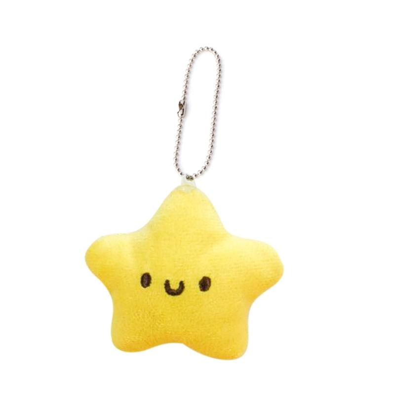 Backpack Purse Star Pendant Plush Toy Bag Charm Gift for Girlfriend