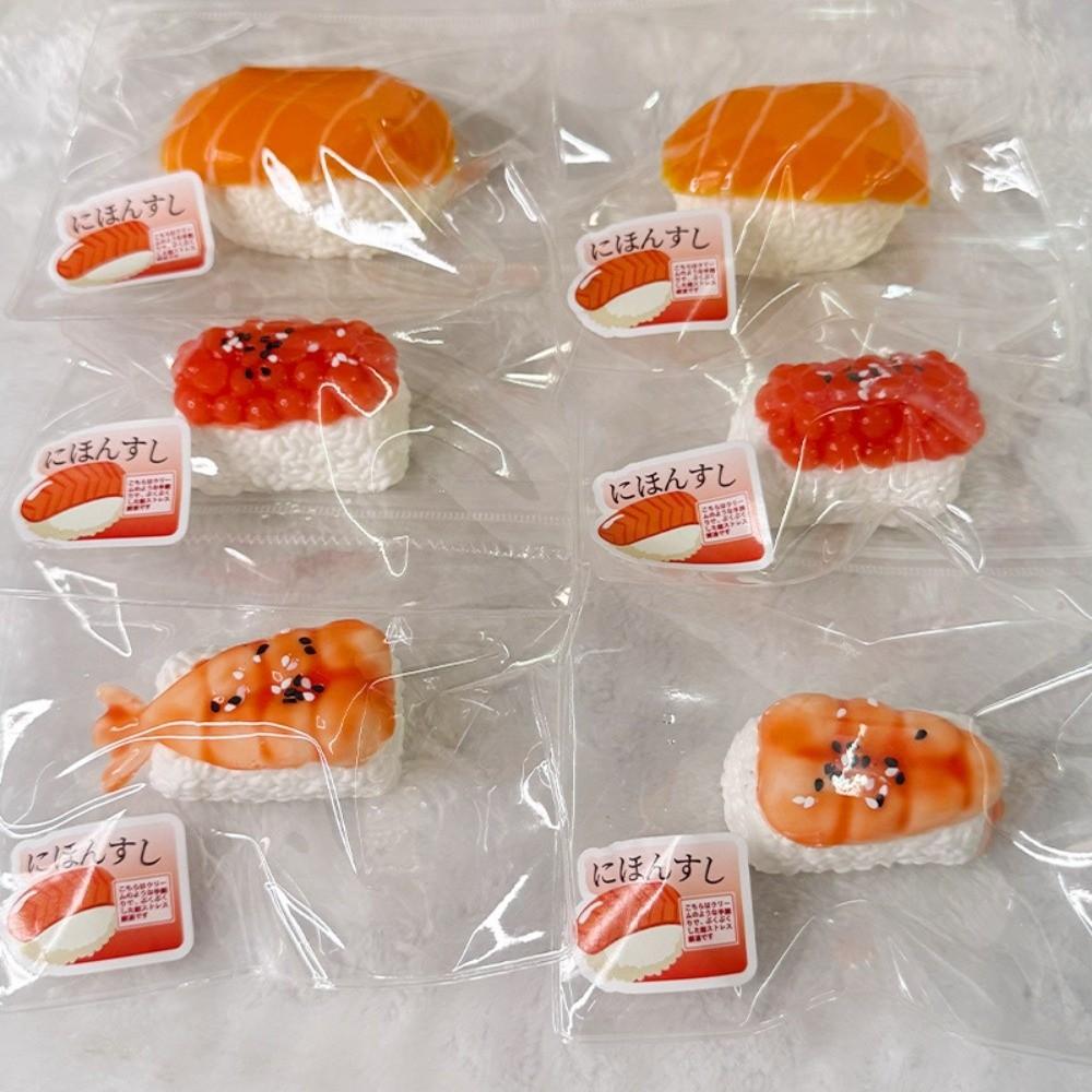 Silicone Sushi Squeeze Squishy Toys Slow Rebound Decompression Toy New Sensory Fidget Toy  For Kids