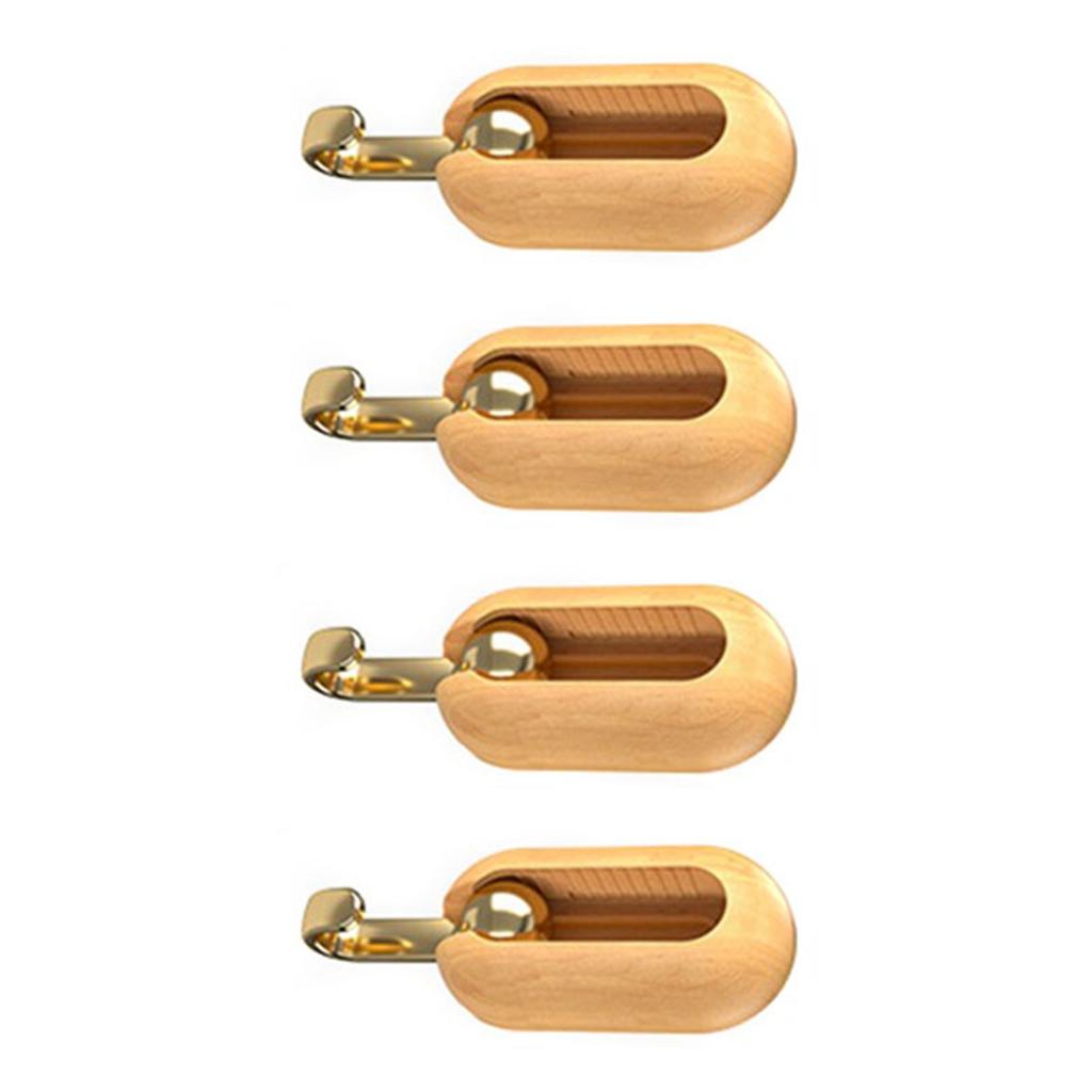4pcs Self Adhesive Hooks Multipurpose Modern Minimalism Style Punch Free Strong Load Bearing Wall Coat Hooks Nature