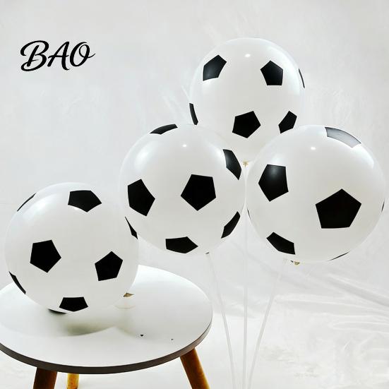 Football Balloon 36 Inch Balloons, Explosion-Proof Latex Soccer Print Party Thick Sports Theme Decor for Game Day, Fan Supplies Event