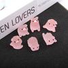 20pcs Luminous Mini Ornament Glowing Microlandscape Decoration Pink Piggy Doll Toy  Doll House Decor