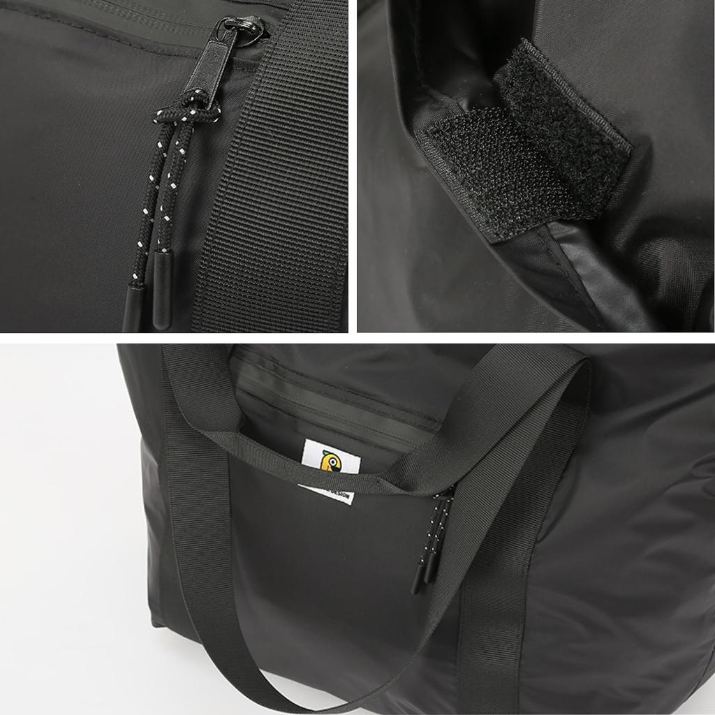 Azarxis Boston Bag for Tote Large Capacity Travel Shoulder School Business Fits Suitcase Black Carry-on Bag, Foldable, Water-Repellent, 3-Way Women,