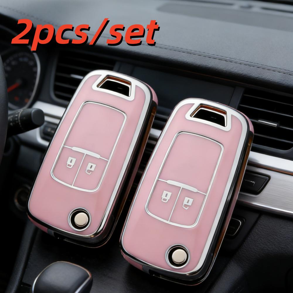 

2pcs Car Key Case Covers For Chevrolet Cruze Spark Orlando Malibu For Opel Vauxhall Astra J Corsa D E Zafira Mokka