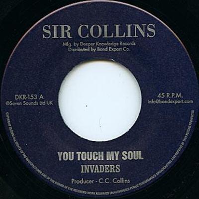 7inch Record INVADERS  You Touch My Soul  Version DKR153 Sir CollinsDig 197 US Reggae Ska  Dub Used