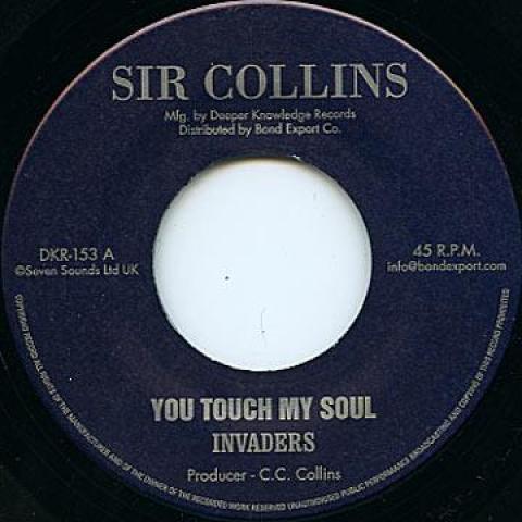 

7inch Record INVADERS You Touch My Soul Version DKR153 Sir CollinsDig 197 US Reggae Ska Dub Used