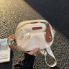Trendy Multicolor Crossbody Bag Widen Belt Rectangle Single-Shoulder Bag Lightweight Oxford Cloth Tote Bag Daily Casual