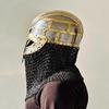 Vandal Medusa Helmet Chainmail Hand forged Armor Helmet  Viking Chainmail steel and brass Helmet  Best Gift