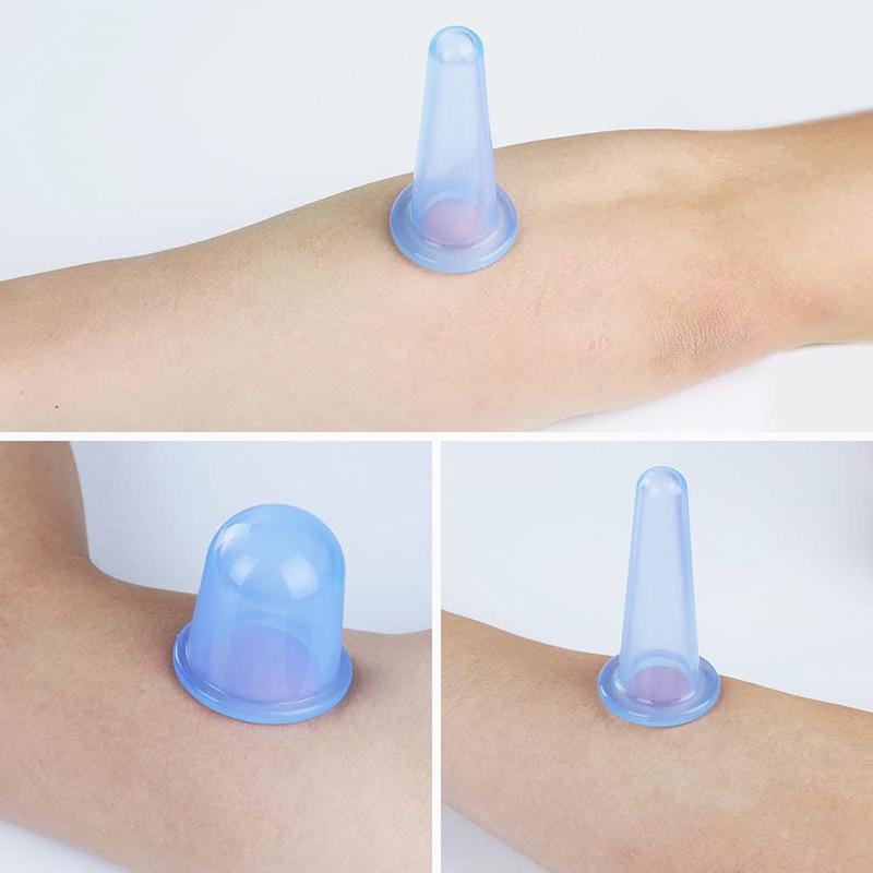 Food-Grade Silicone Facial Cupping Device for Moisture Absorption & Massage