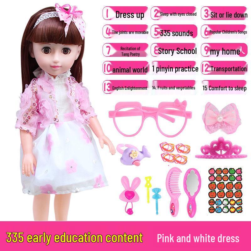 Interactive Smart Doll Set with Changeable Clothes - Princess Toy for Girls, Perfect Birthday Gift