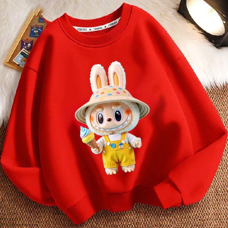 Children's Fashion Sweatshirts for Spring and Autumn, Casual Long-sleeved Sweatshirts for Boys and Girls