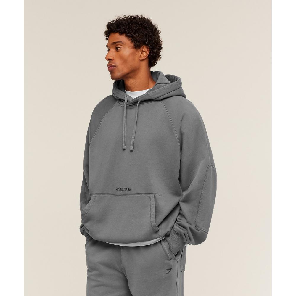 Gymshark Premium Heavyweight Hoodie Pitch Grey A3b6y Gb7q