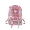 Hot Sale Fashion Transparent Backpack Waterproof PVC Multi Pocket Large Capacity School Bag Stadium Approved Travel Backpack