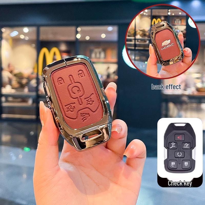 Chevrolet K5 Trax Cruze Sleuteletui - Star Milesuo Metalen Gesp Volledige Dekking Shell