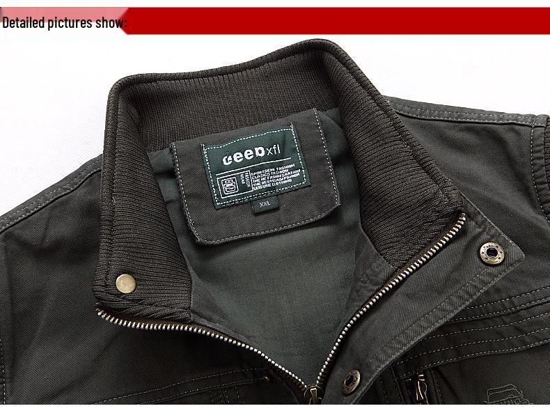 Gidenpu Men's Multi-Pocket Outdoor Vest – Sleeveless Jacket for Photography, Fishing, and Casual Wear. Suitable for Spring, Summer, and Autumn.