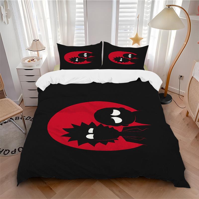 Black Symbolism Print 3Pcs Bedding Setduvet Cover With 2 Bedropillowcase Home Birthday Gift