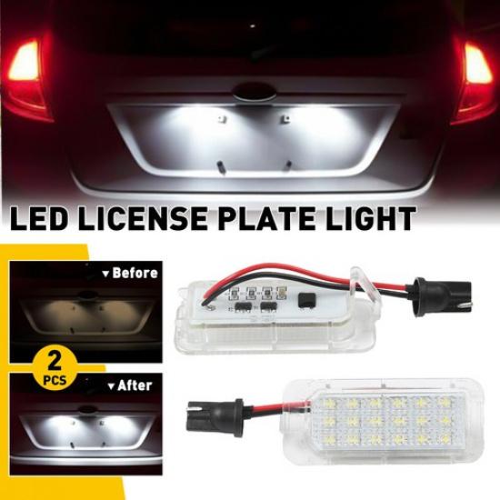 2x LED Plate License Lights SUPER BRIGHT For Explorer Ford Fusion Fiesta Escape