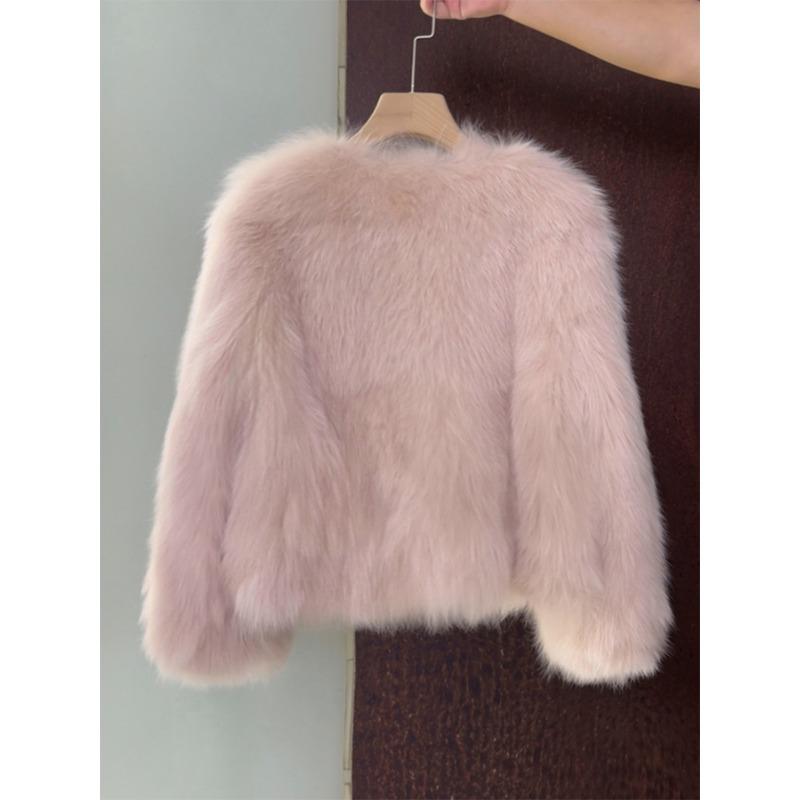 Women S Short Small Fragrance Style Autumn Winter Polyester Outerwear