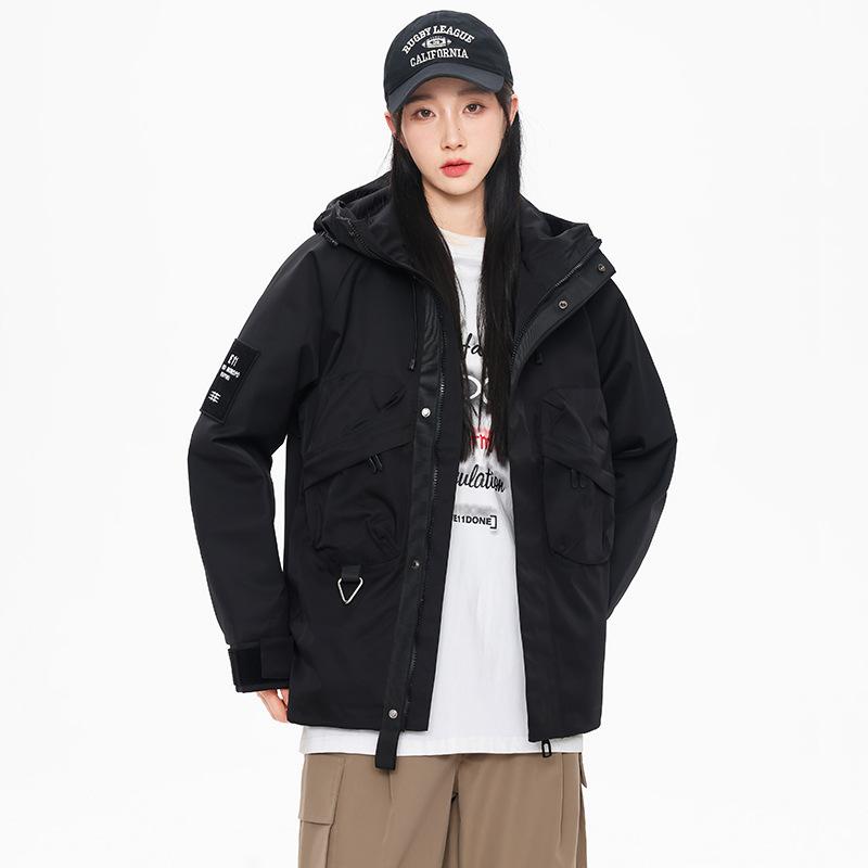 Functional Wind Tooling Jacket Men's Windproof and Waterproof Mountaineering Suit Women's Outdoor Hiking Jacket