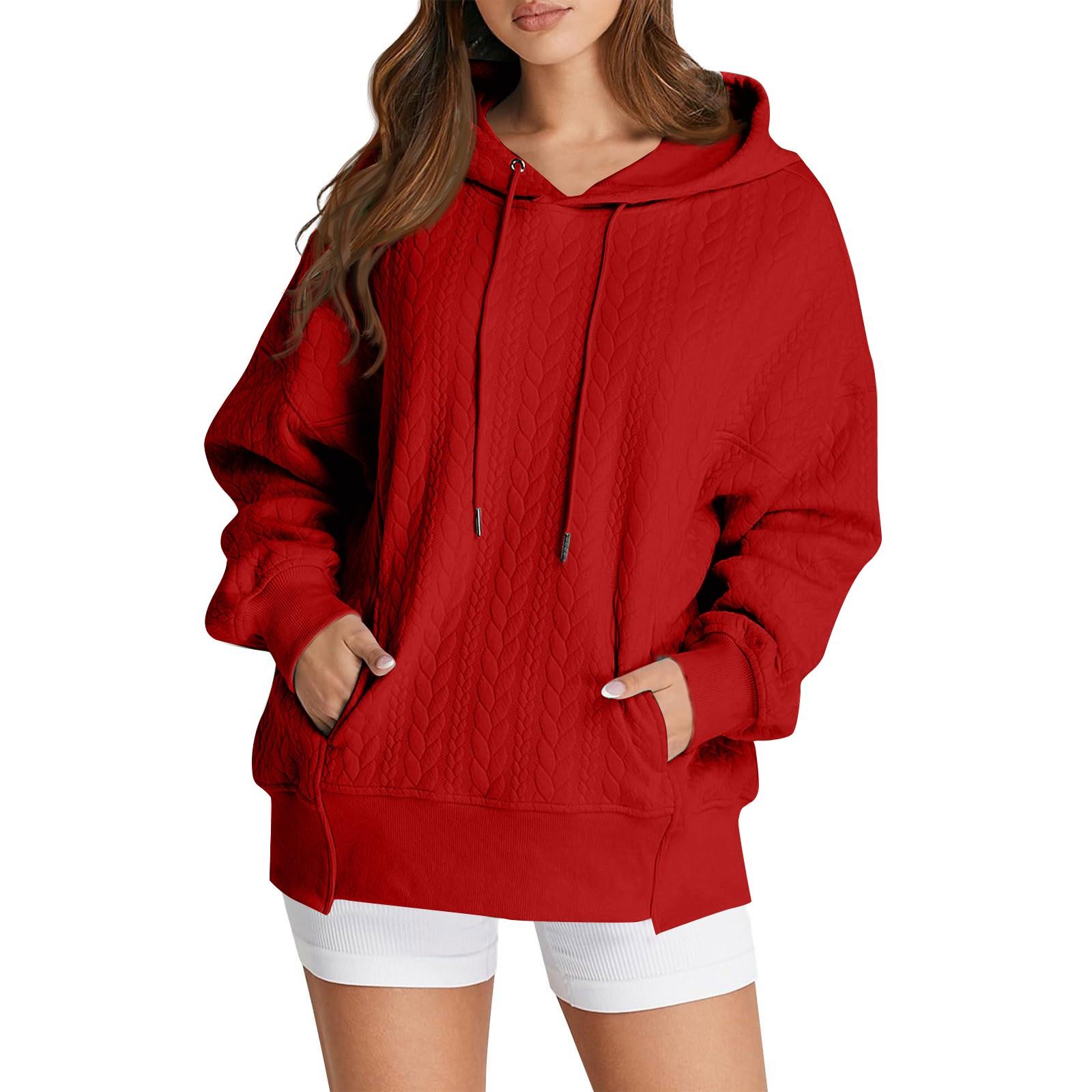 

Oversized Loose Fitting Women s Hoodie Hoodie XXL червоний