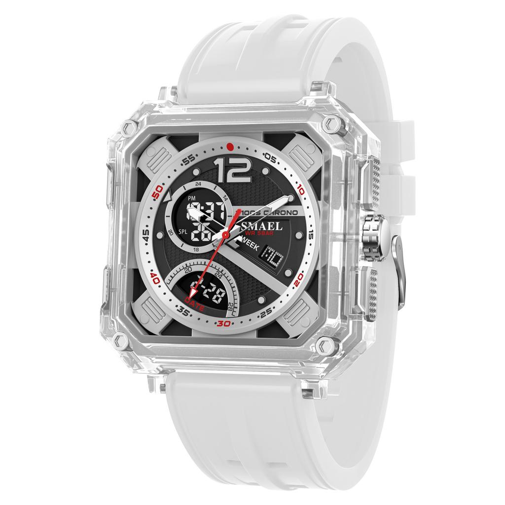 Military Watches Men Watch  New 50M Waterproof Wristwatch Stopwatch Alarm LED Light Digital Watches 8121 Men's Sports Watch