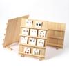 Ohrring-Aufsteller aus Holz 3/4/5 Ebenen Schmuck Ohrring-Aufsteller Holz Ohrringkartenhalter Für Zuhause Laden Organisation