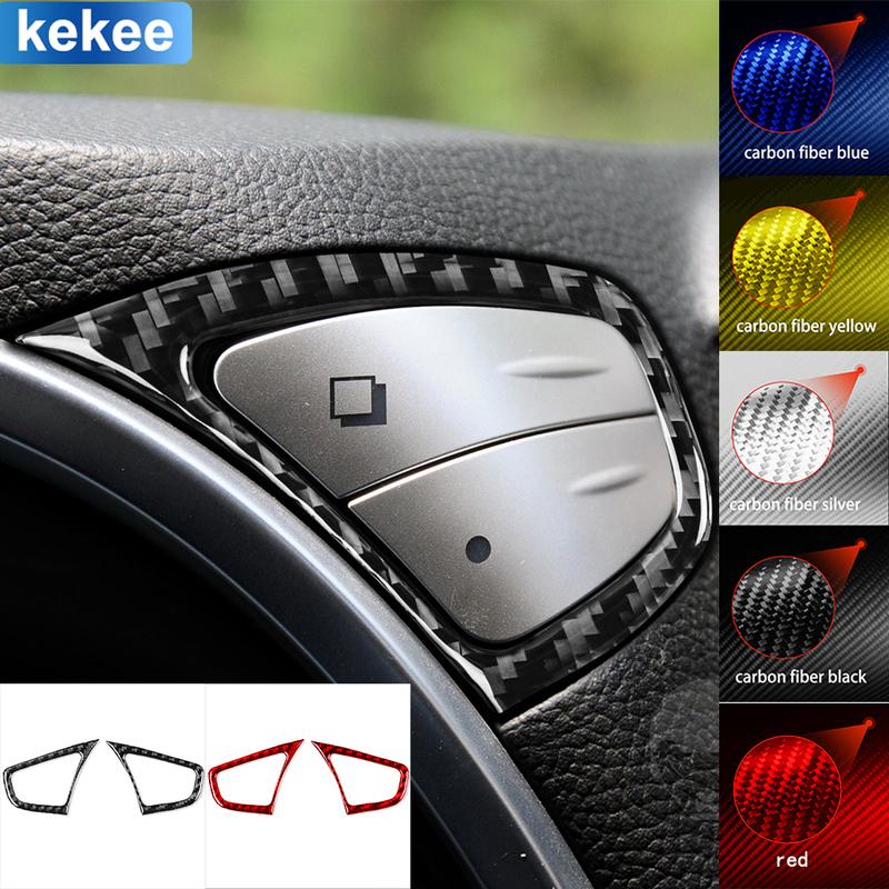 For Infiniti FX QX70 Dashboard Display Button Frame Tuning Soft Real Carbon Fiber Sticker Car Interior Moulding Accessories