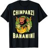 Funny Monkey Chimpanzini Bananini Italian Brainrot Meme T-Shirt(1)