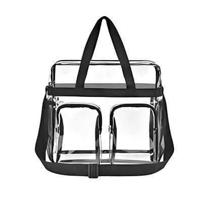 Pureseek Clear Sports Bag, Waterproof Sauna Bag, Spa Bag, Bath Bag, Transparent PVC Material