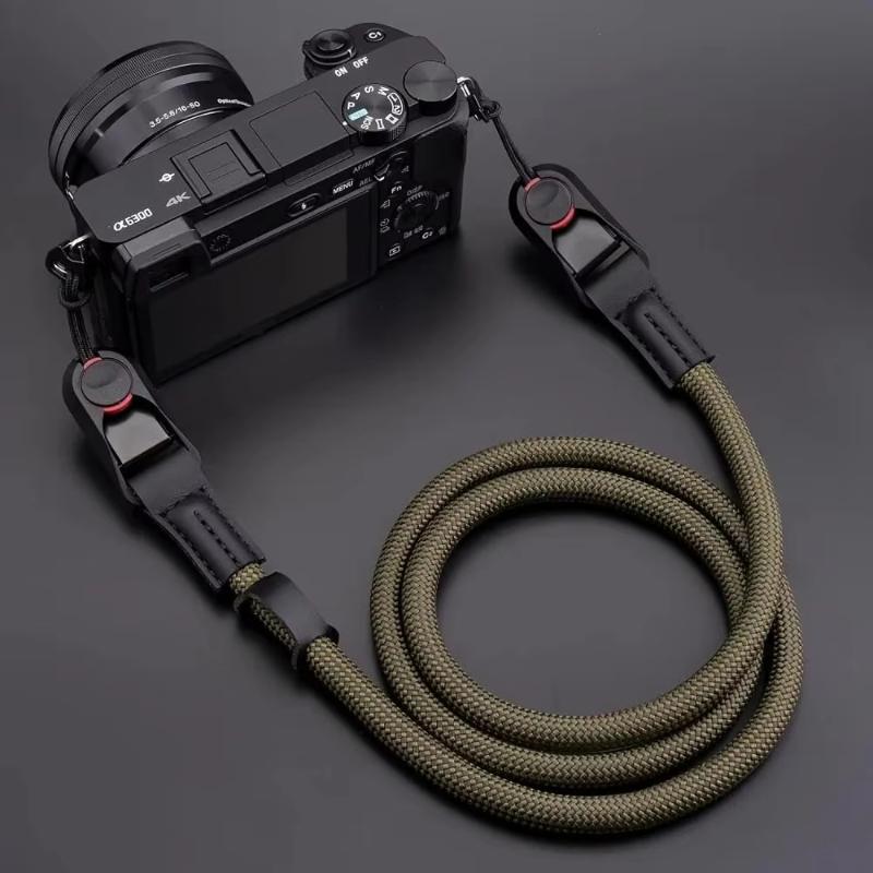 Quick Release Round Rope Camera Strap, Fast Detachable Shoulder & Neck Strap For Mirrorless Camera, Adjustable