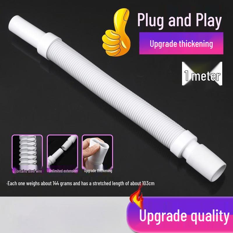 Flexible Universal Sink Drain Pipe with Odor Protection