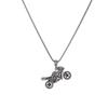 Korean Style Retro Motorcycle Pendant Necklace - Unisex Hip Hop Sweater Chain