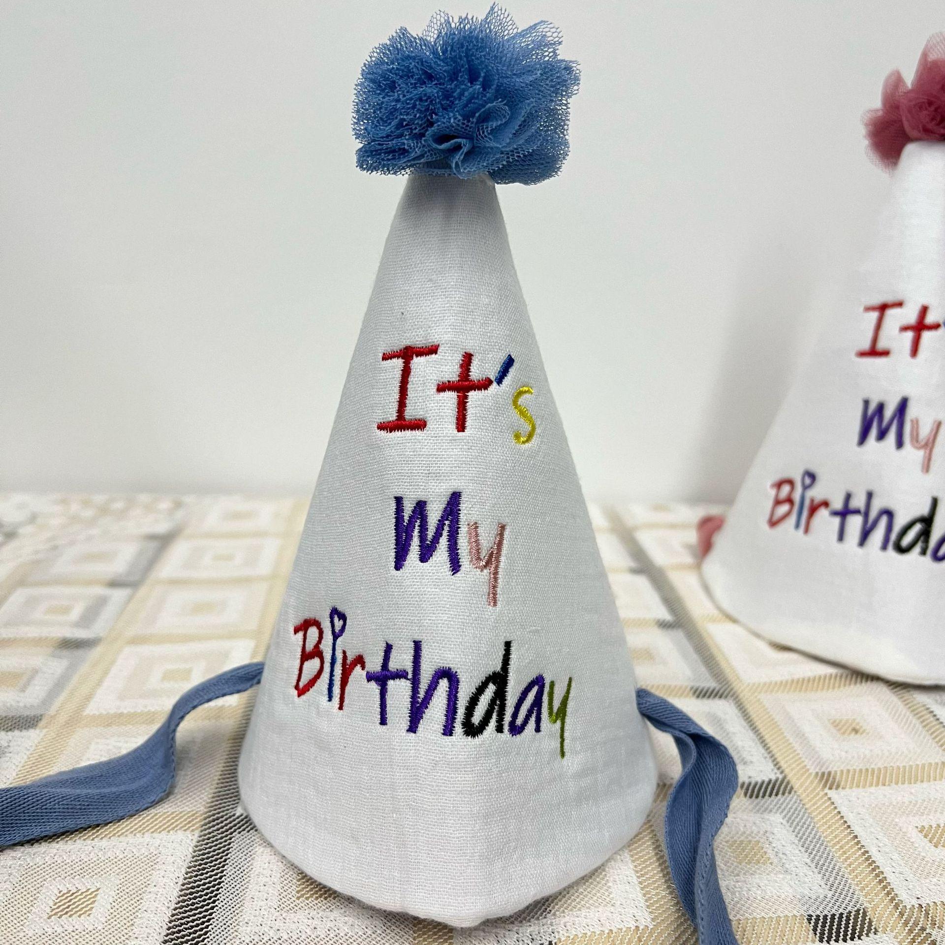 

Шапка с помпоном в корейском стиле для первого дня рождения малыша - Остроконечный реквизит для вечеринки и фото