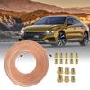 3/16 Brzdové potrubí 3/16 Potažená slitina 25 stop Sada fitinek pro brzdové potrubí Sada konektorů s antikorozní úpravou Nástroj pro opravu automobilů Pro brzdění