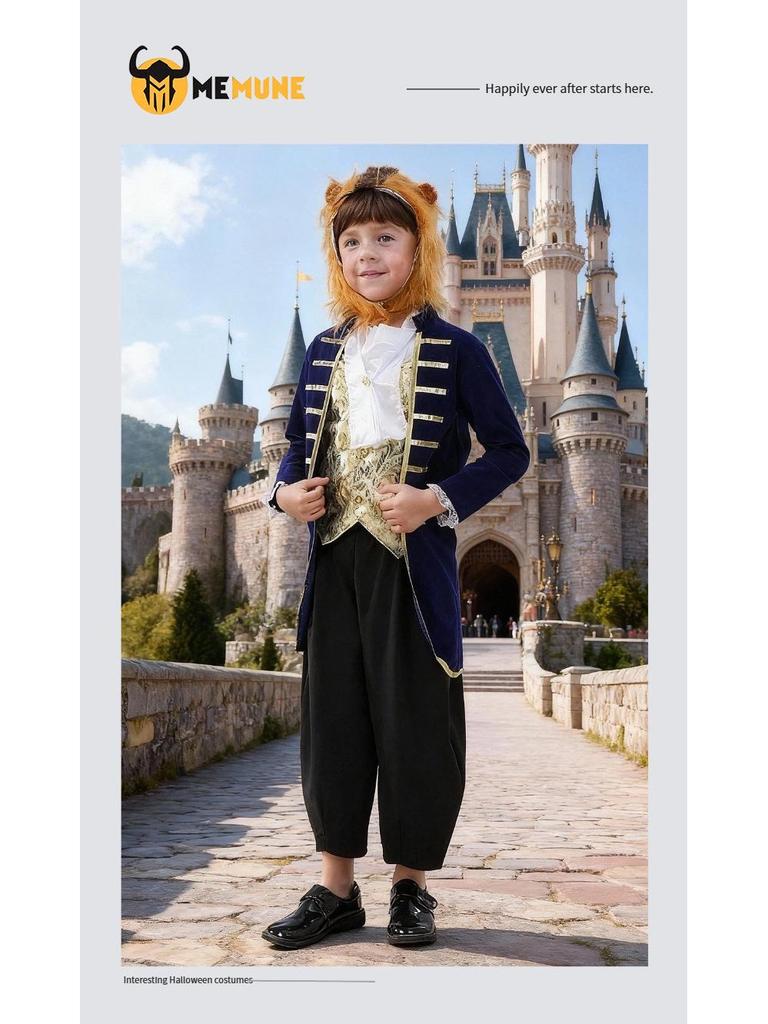 Kostium Cosplay Postaci z Bajki dla Dzieci: Piękna i Bestia