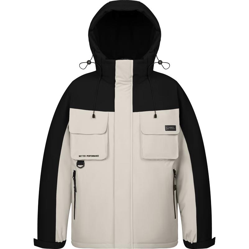 CAMEL Men's Workwear Couple's Short Down Jacket