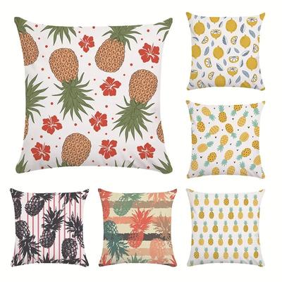 Fruit Pineapple Cartoon Pillowcase Office Living Room Car Ornaments Home Pillowcase