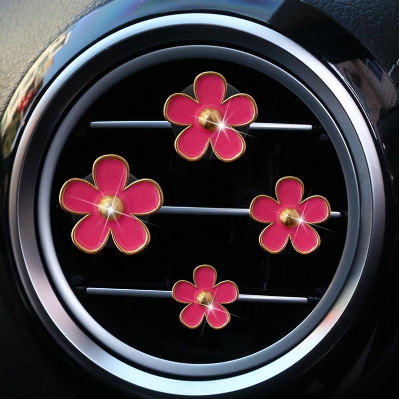 Cute Flower Car Air Vent Clip For Air Conditioning Vents And Interior Decoration